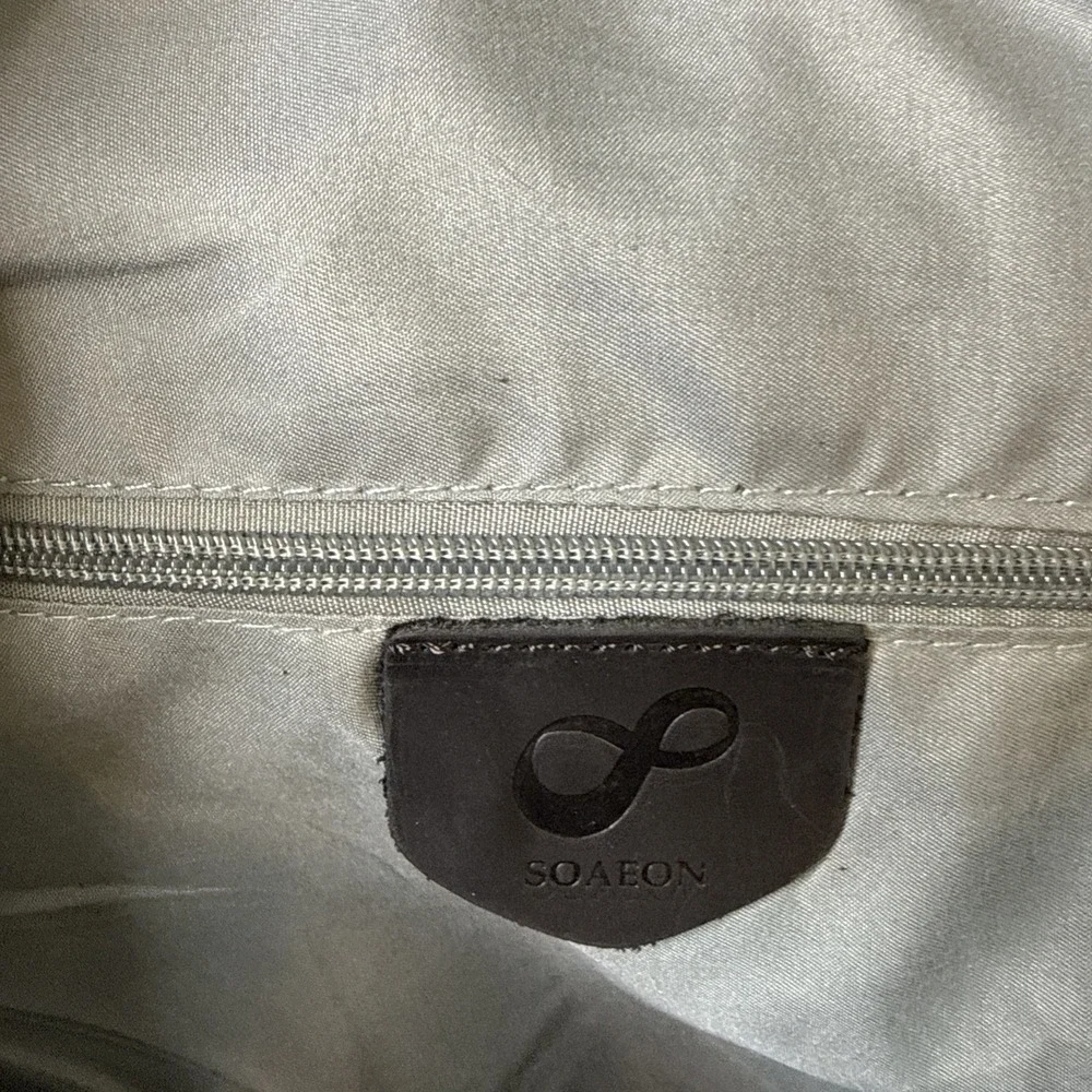 Soaeon Duffle Bag Waterproof‎ Canvas With Genuine Leather